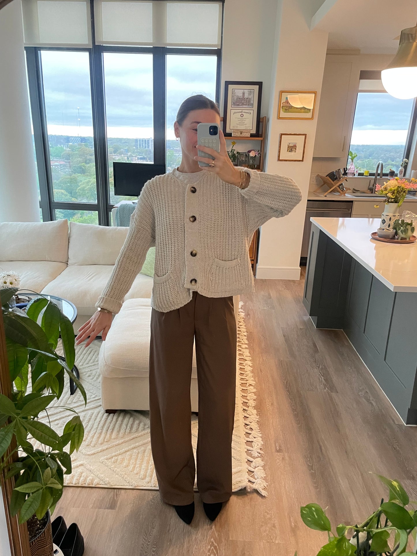 Cloe Beige Cardigan