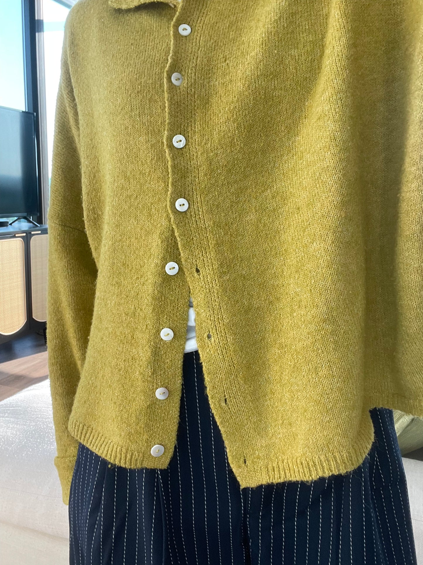 Piper Cardigan - Dijon Yellow