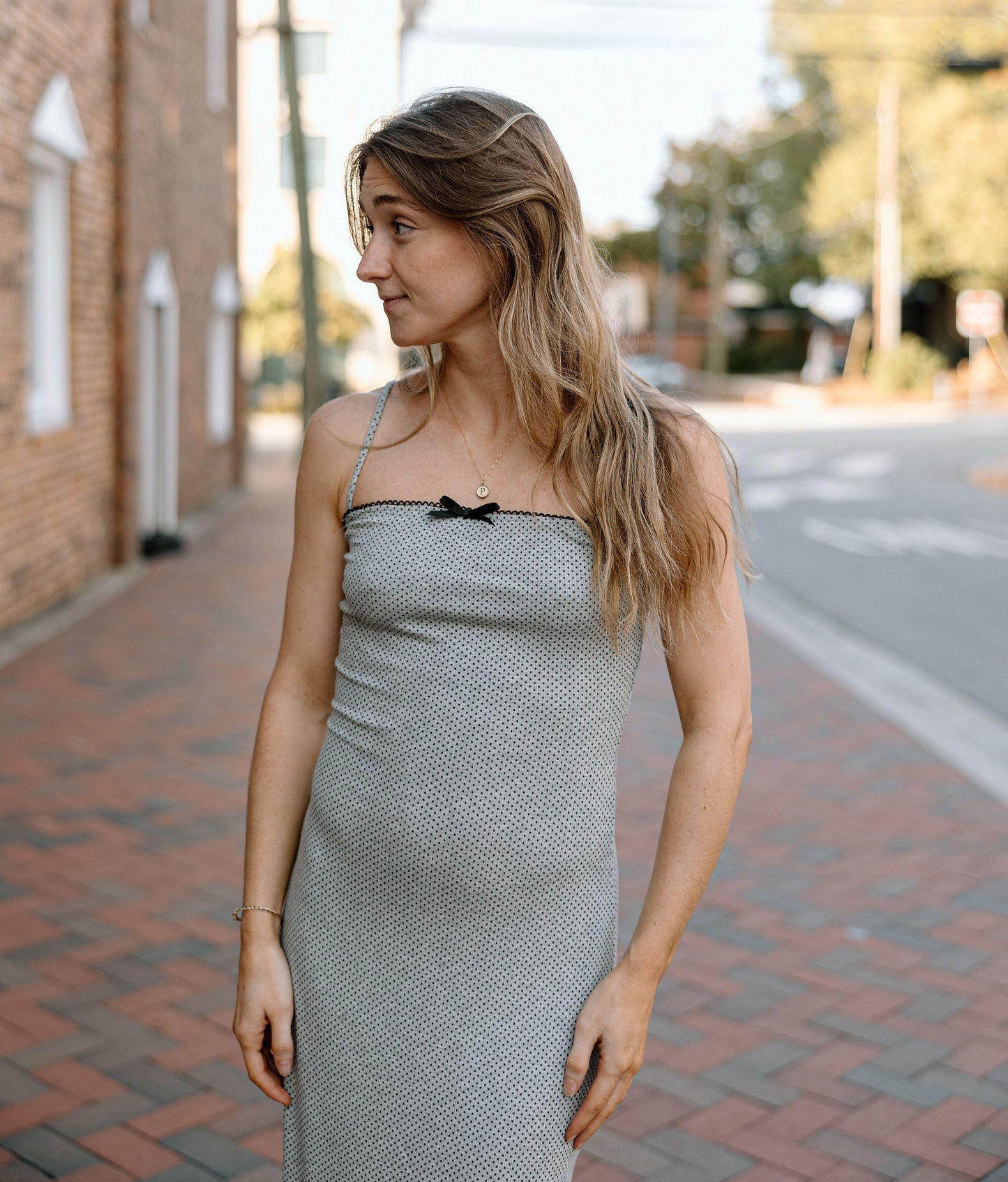 Polka Dot Midi Dress