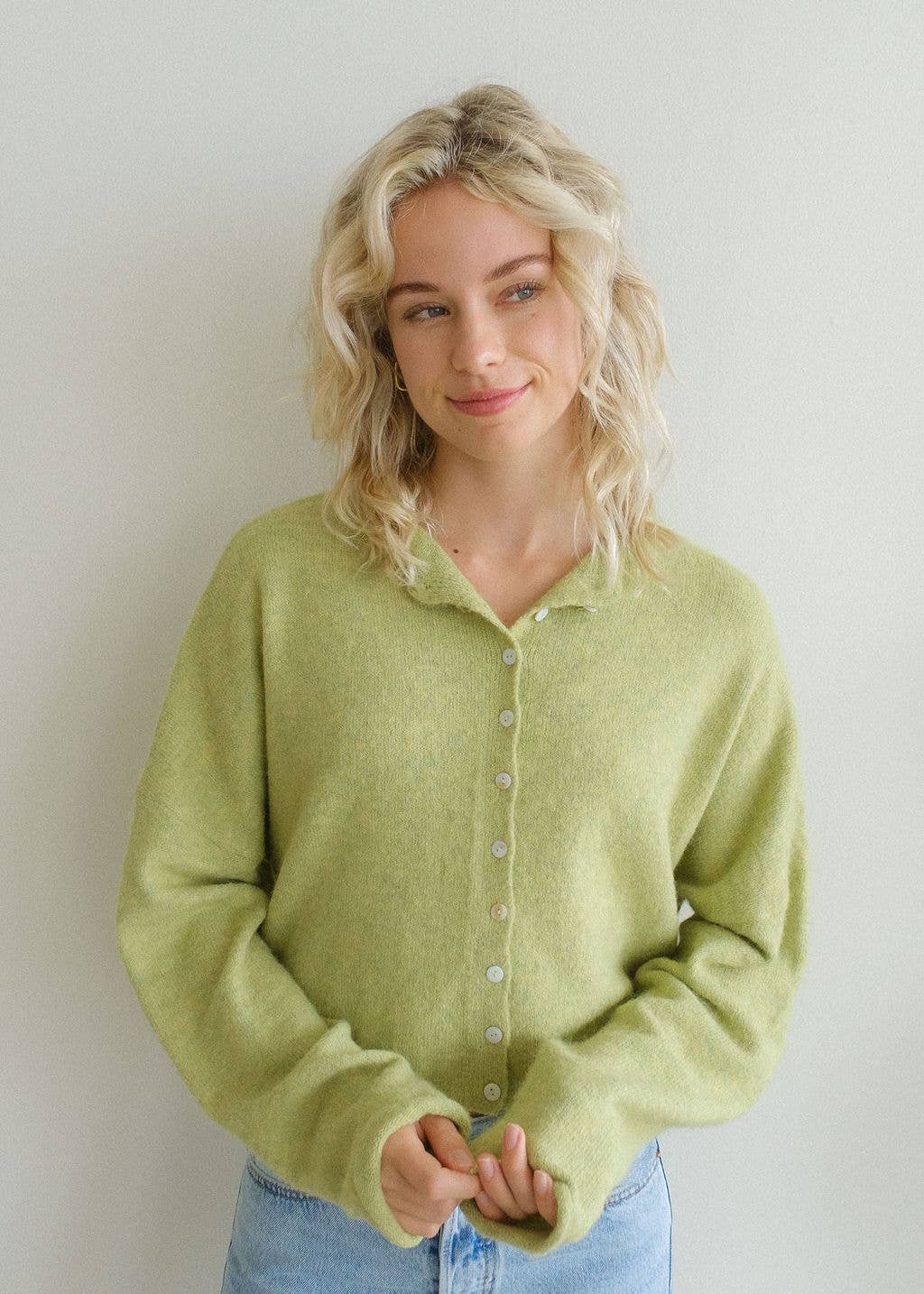 Piper Cardigan - Lemongrass