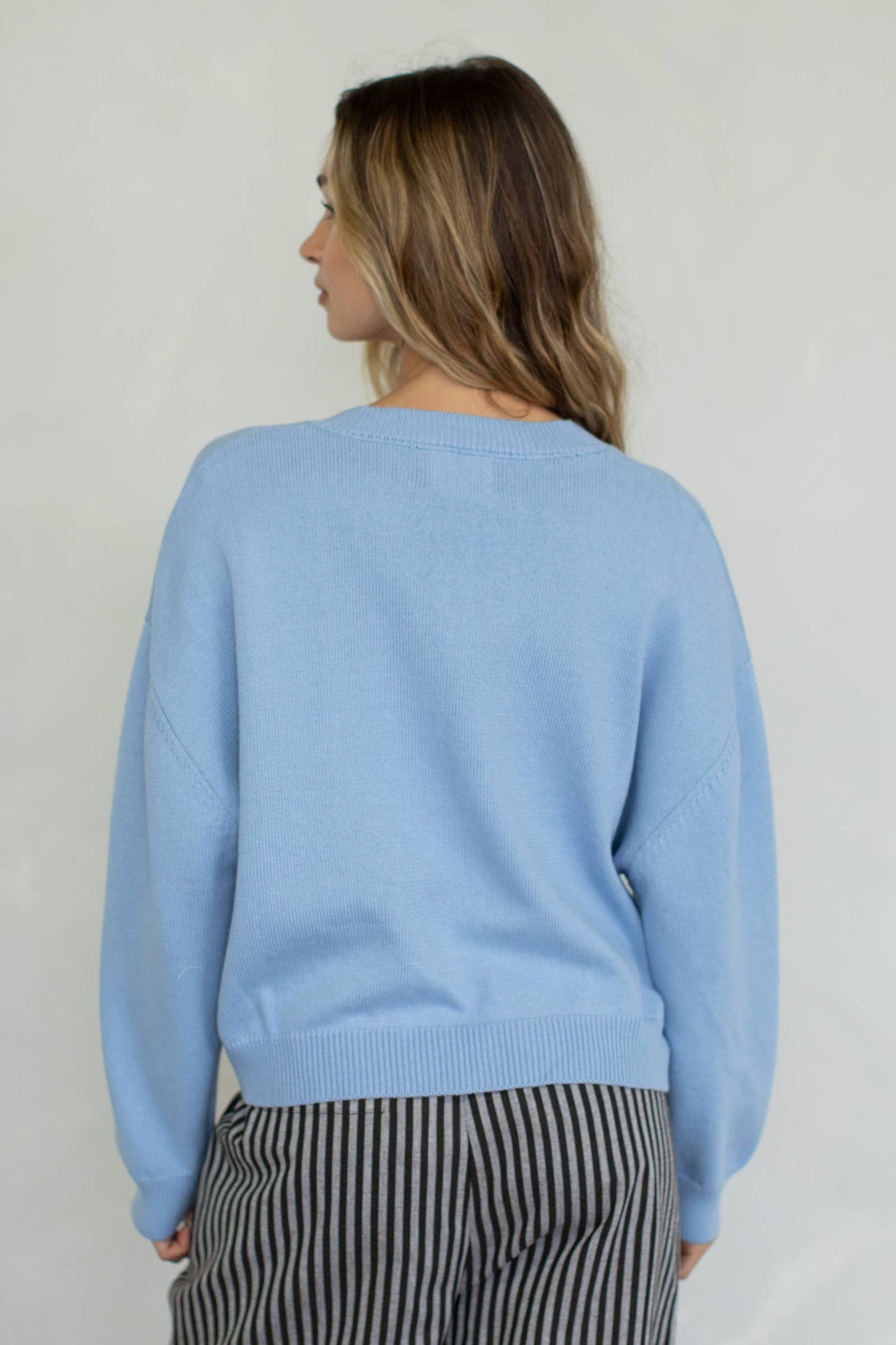 Chloe Sweater - Dusty Blue