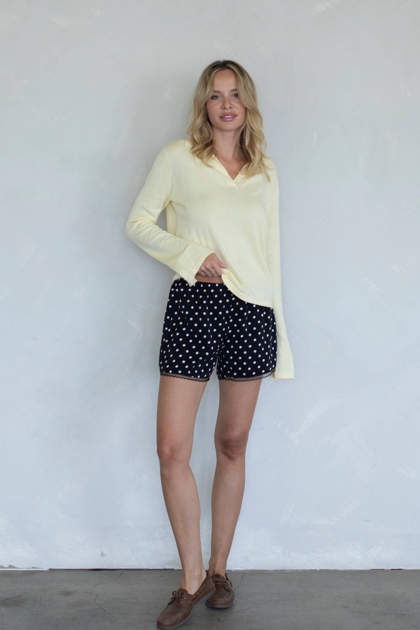 Polka Dot Satin Shorts