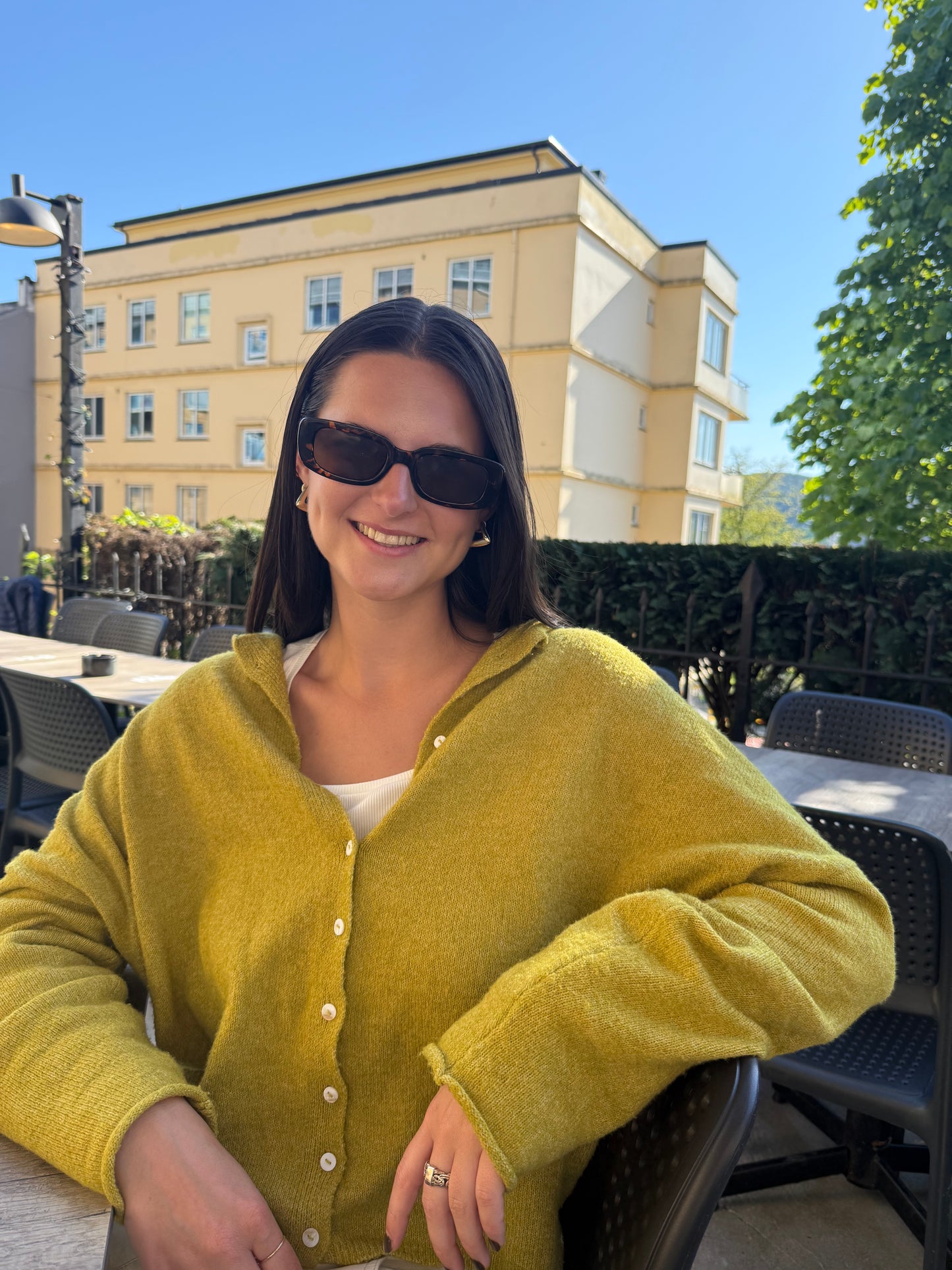 Piper Cardigan - Dijon Yellow