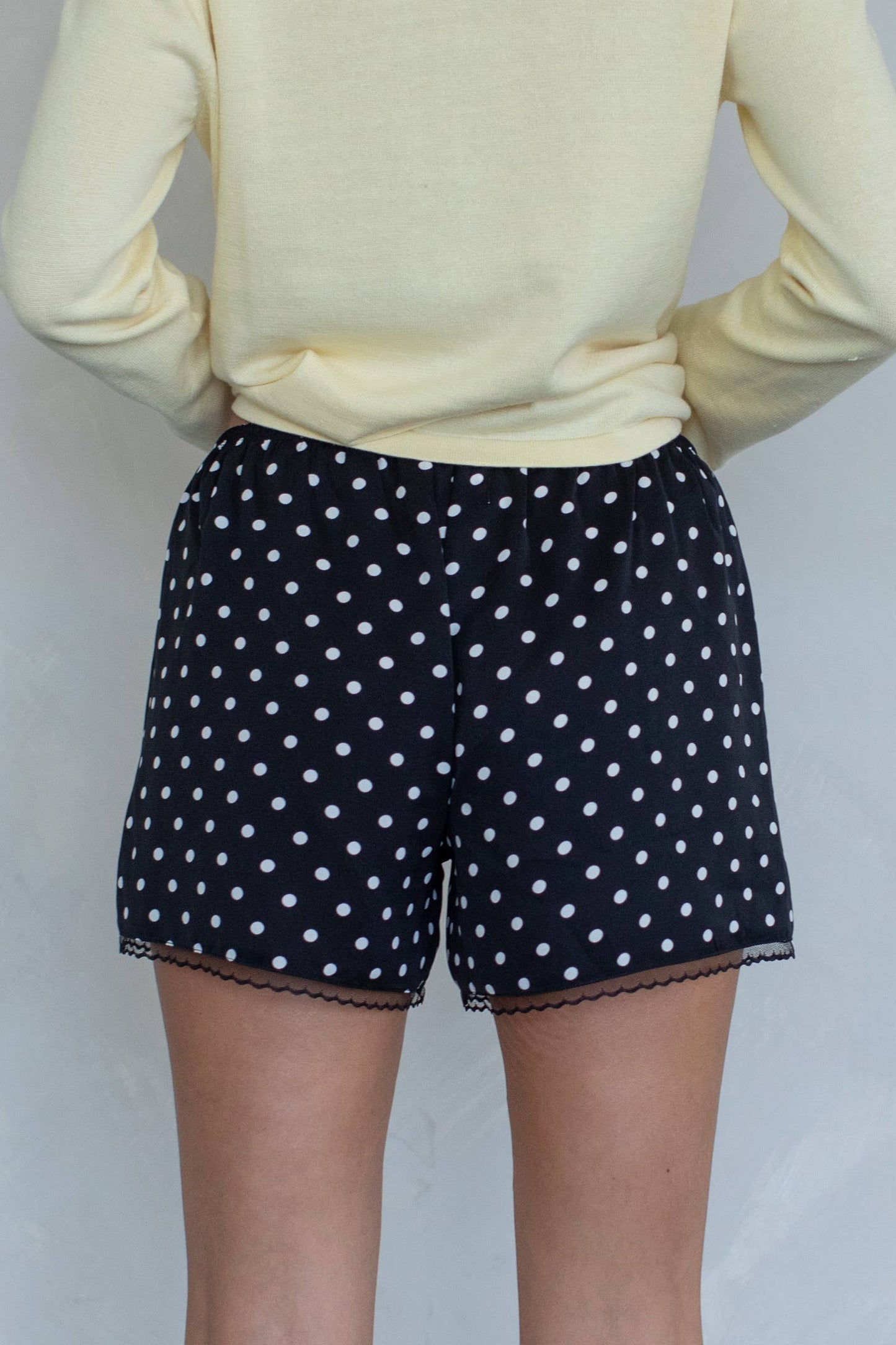Polka Dot Satin Shorts