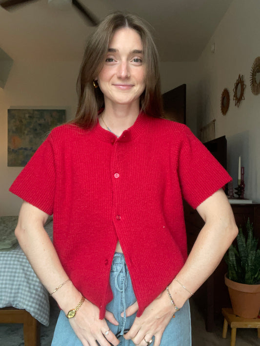 Clara Cardigan - Red