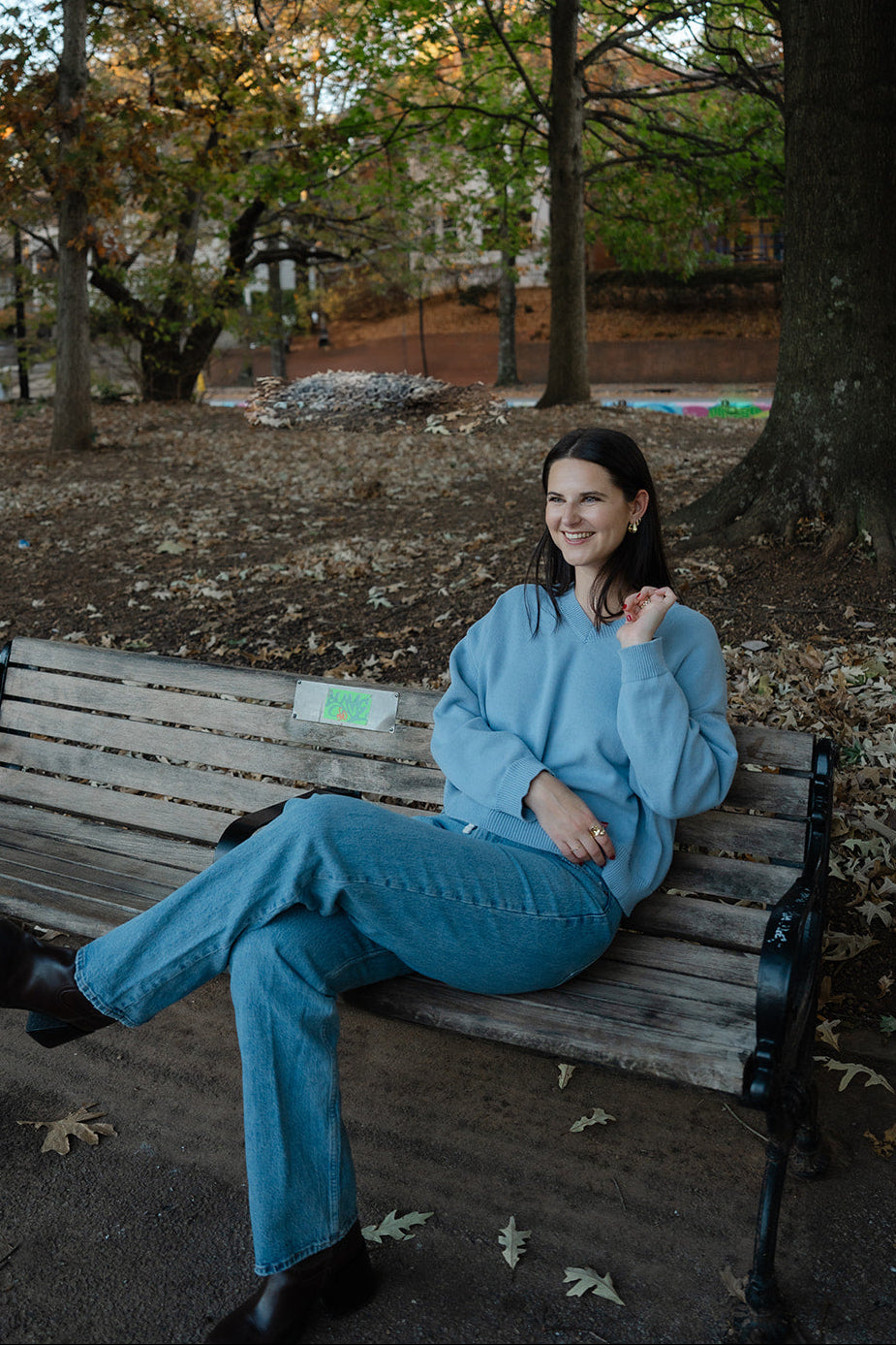 Chloe Sweater - Dusty Blue