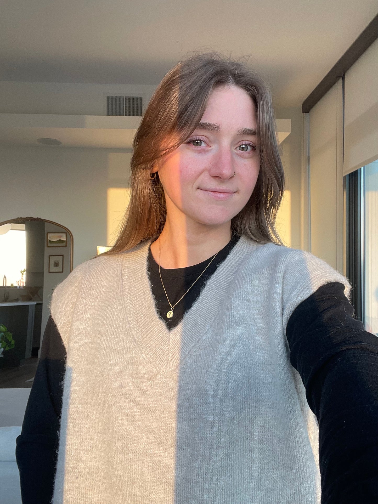 Oversized Knit Vest