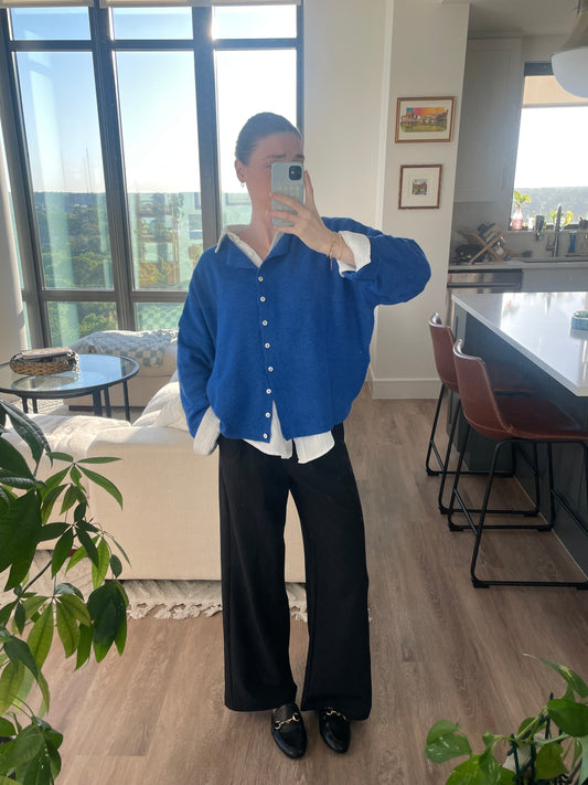 Piper Cardigan - Blue