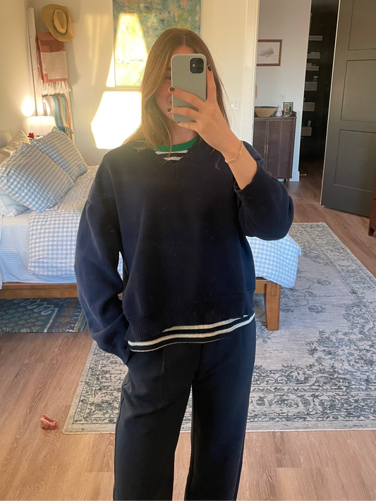 Chloe Sweater - Navy