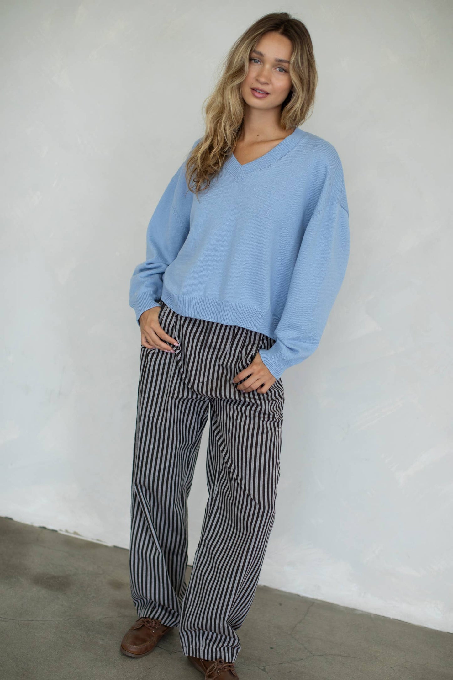 Chloe Sweater - Dusty Blue