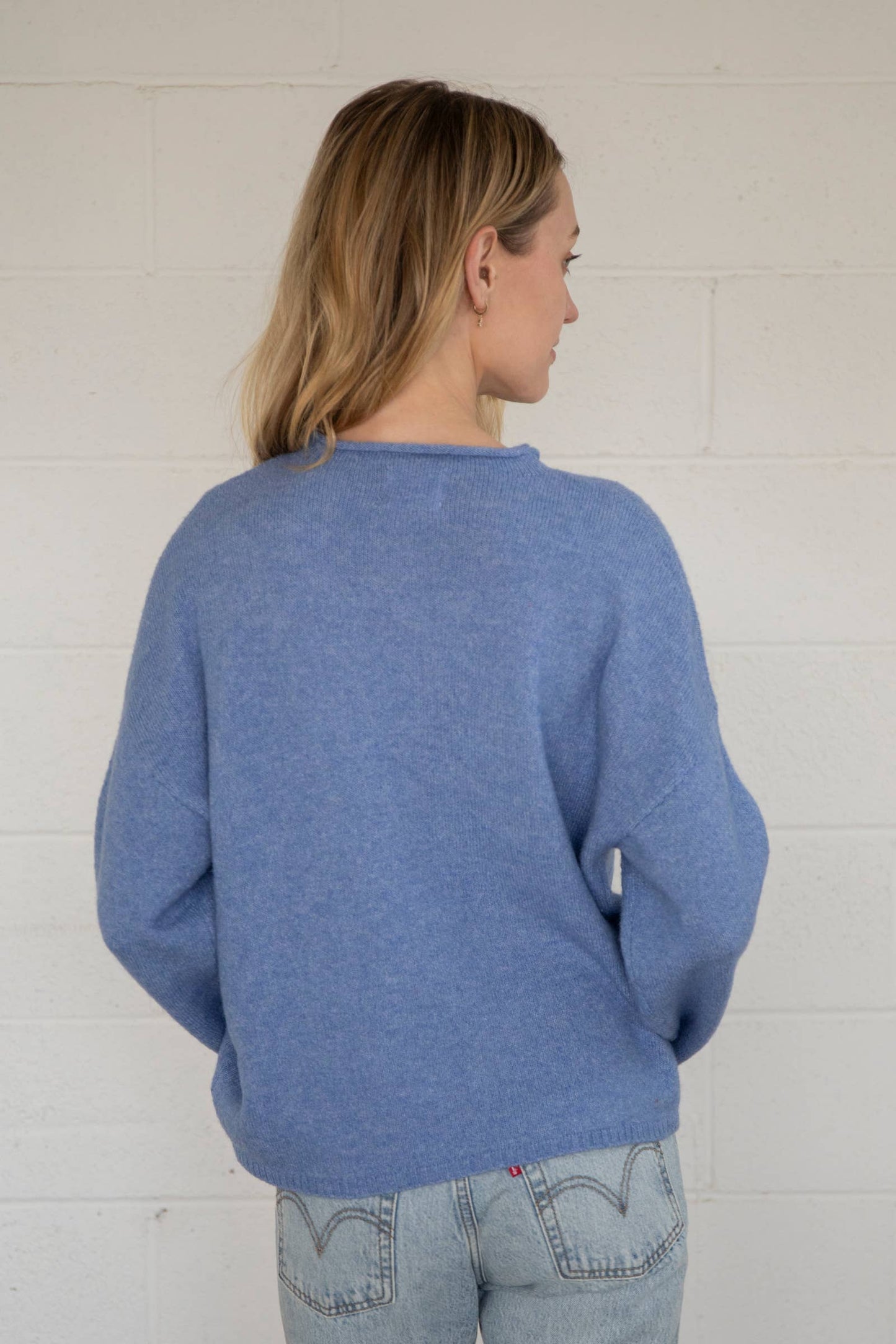 Piper Henley Pullover - Dusty Blue